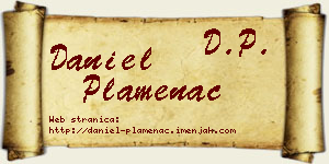 Daniel Plamenac vizit kartica